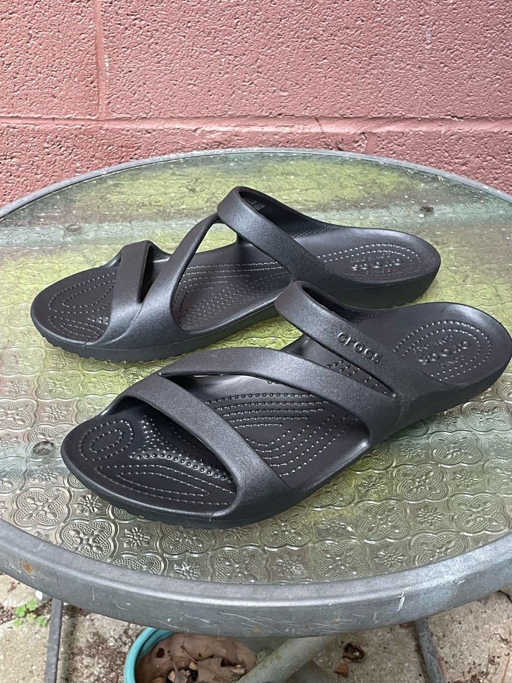 New Crocs Black Kadee ll Sandals Size 10